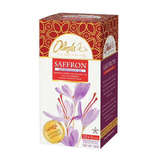 Saffron Black Tea (28 Tea Bags) - Olinda Teas