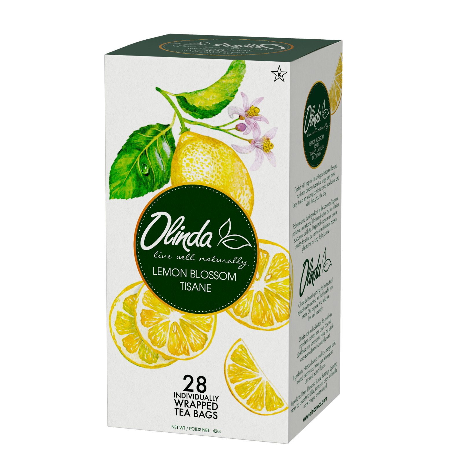 Lemon Blossom Tisane (28 Tea Bags) - Olinda Teas