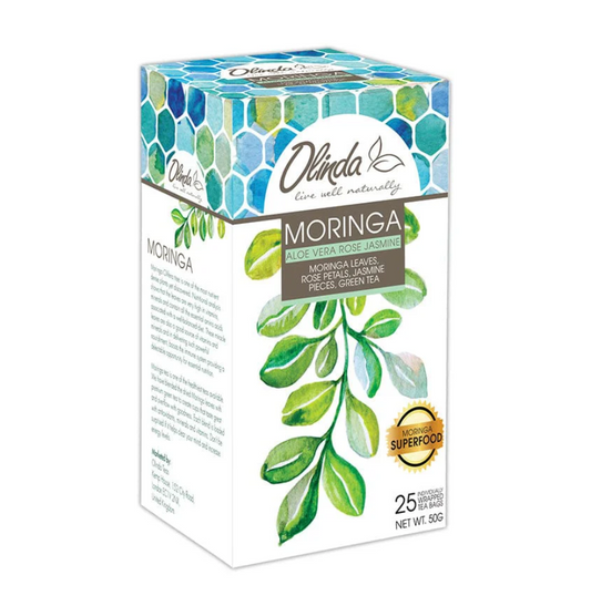 Moringa Aloe Vera Rose Jasmine (25 Tea Bags) - Olinda Teas