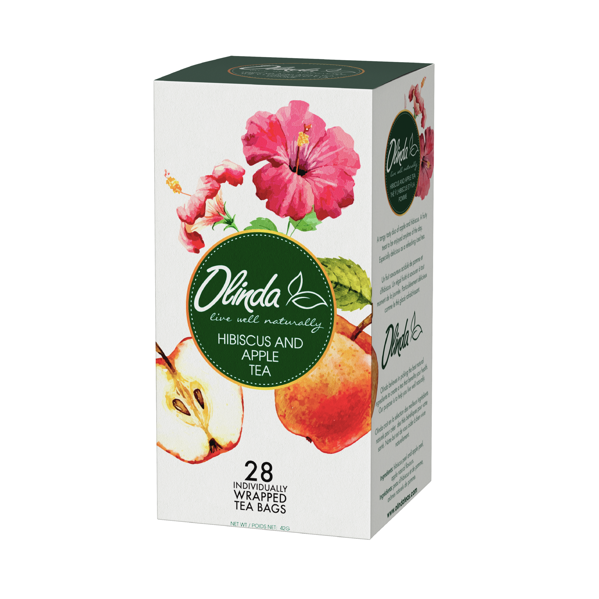 Hibiscus and Apple (28 Tea Bags)