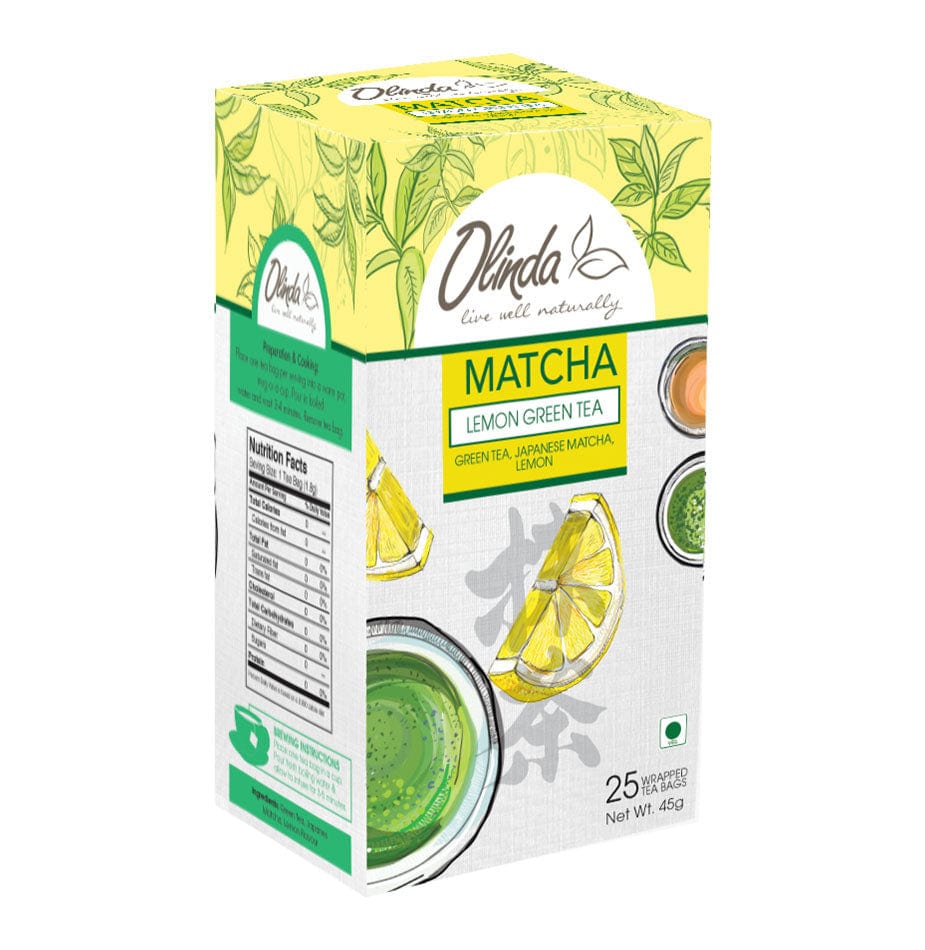 Olinda Matcha Lemon Green Tea 28 tea bags