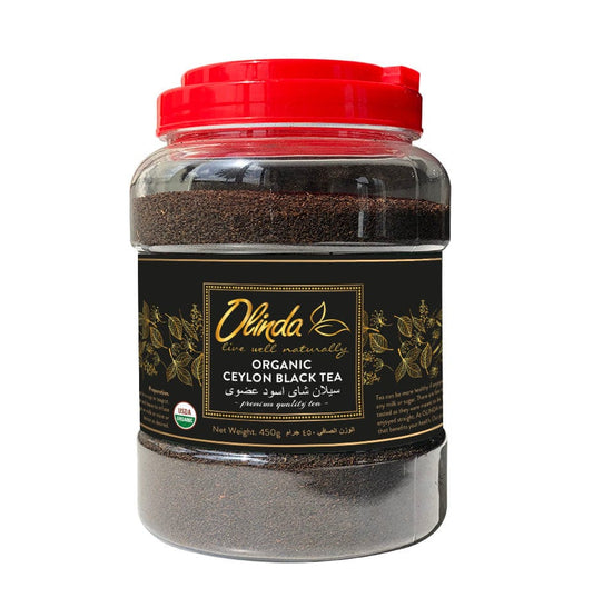 Organic Ceylon Black tea 450 gms (Loose tea) with Jar