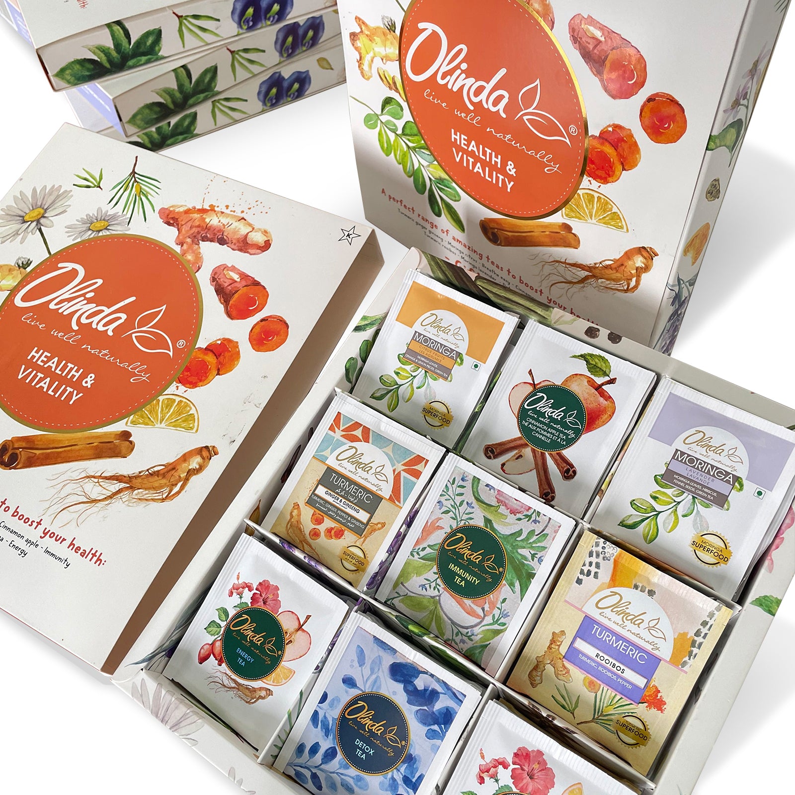 Set of 9 Gift box- Health & Vitality - Olinda Teas