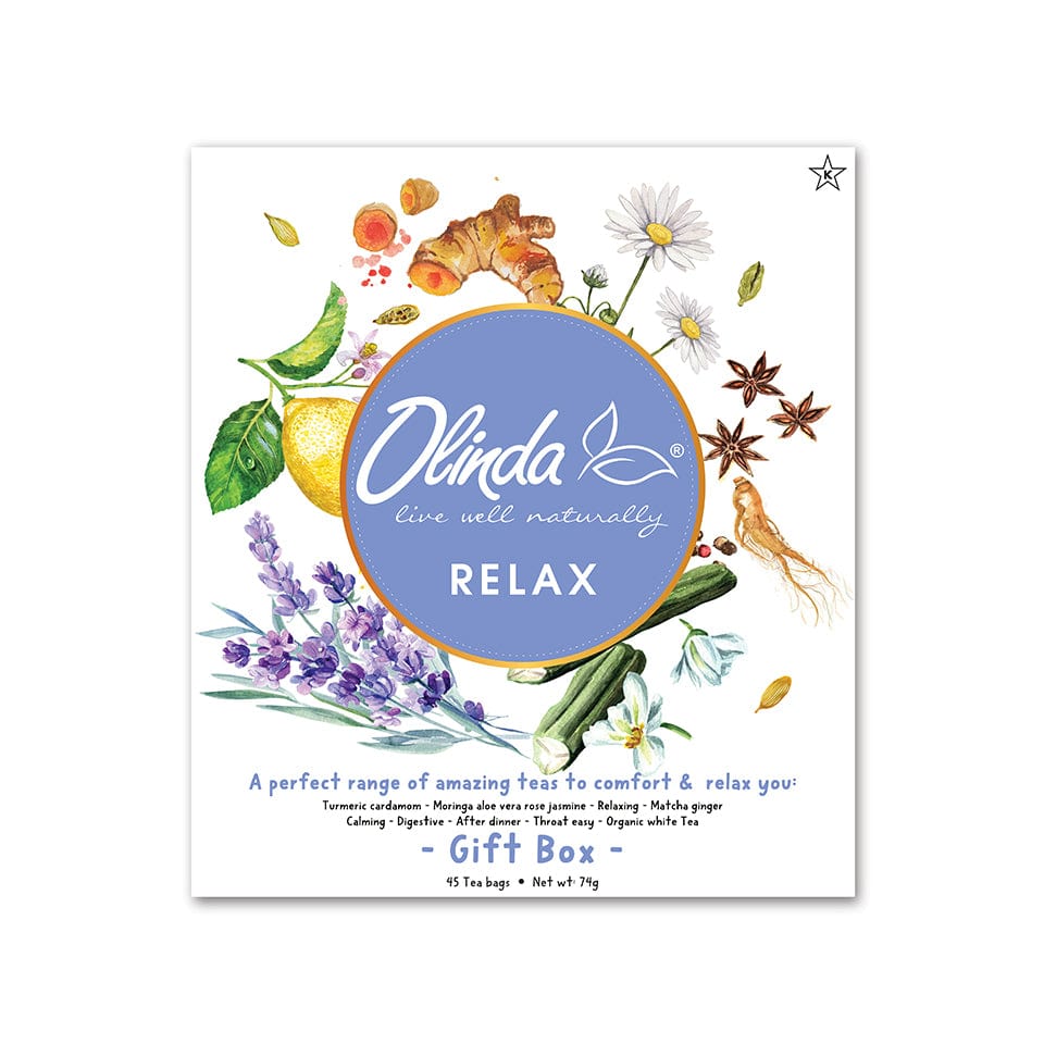 Set of 9 Gift box- Relax - Olinda Teas